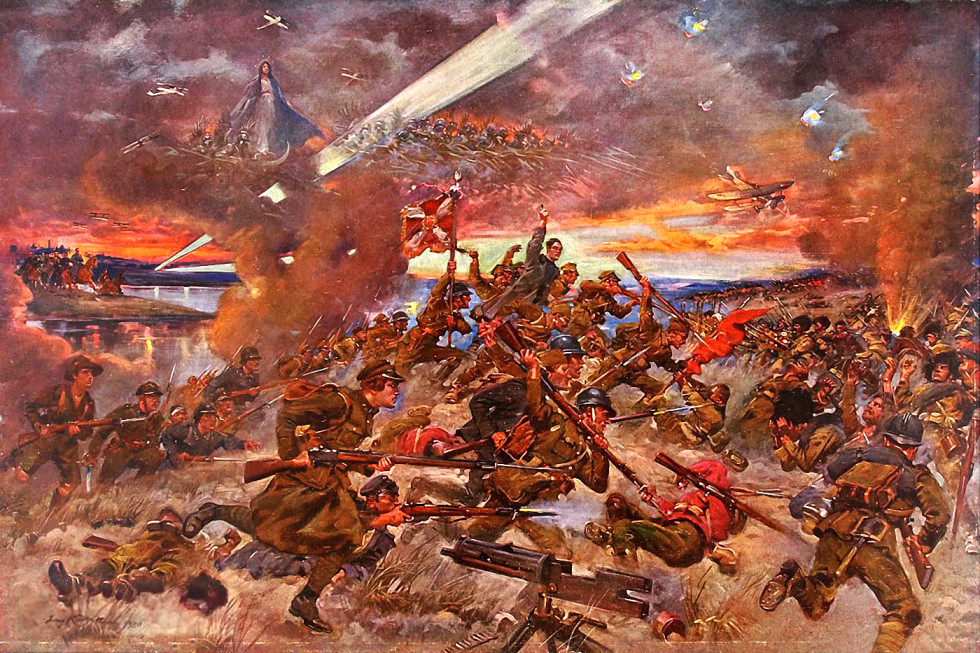 Walczący żołnierze Bitwa Warszawska 1920
